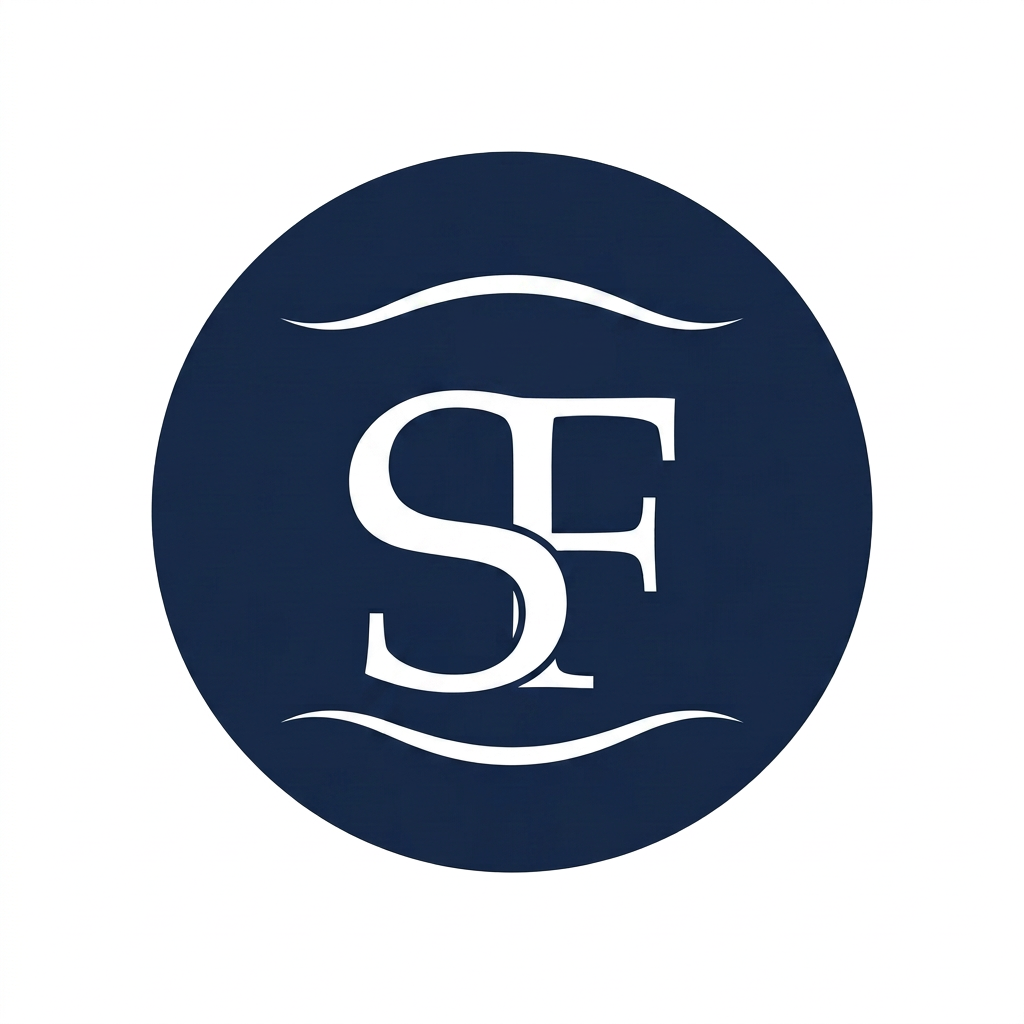 Snow Falls SF monogram